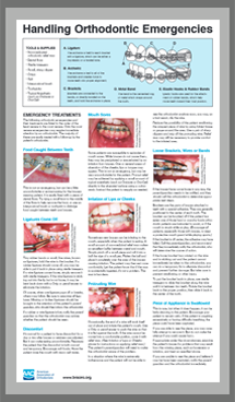 Handling Orthodontic Emergencies