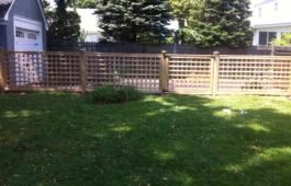 4” Square Lattice Fence Panels and Gate
