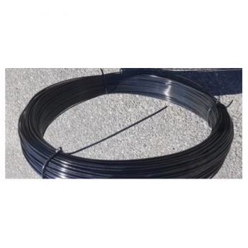VINYL COATED BLACK STRAIGHT WIRE 1000′ ROLL – FOR DEER FENCE AND CHAIN LINK 1