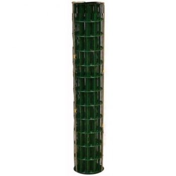 WELDED WIRE YARD GUARD FENCE GREEN VINYL COATED 2″ x 4″, 6′ HIGH x 50′ 14ga 1