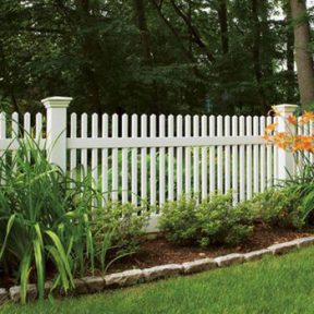 PVC Louisville Victorian Picket Fence-Straight